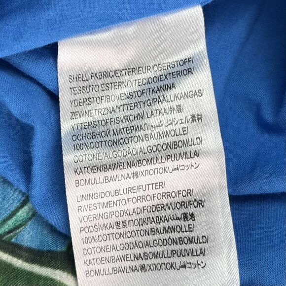 Farm Rio Dream Garden Floral Midi Dress S Puff Sleeve Colorful Tropical Poplin - Picture 16 of 16